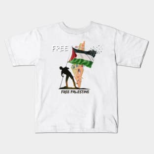 Palestine are people not animals Kids T-Shirt